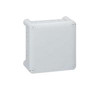 092034 Boîte de dérivation carrée Plexo dimensions 130x130x74mm - 20 entrées pour presse-étoupe - gris RAL 7035 - Legrand