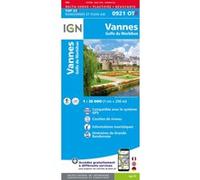 IGN Carte Top 25 Vannes - Golfe du Morbihan - Résistante - 1:25 000 - 2ème édition - Bleu