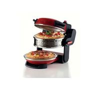 Ariete Four à pizza Double 927 – 2 zones, 5 niveaux, 2 plaques réfractaires 32 cm 2300 W Rouge