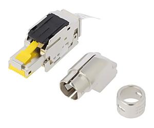 09451511571 Connecteur RJ45 PIN : 8 cat : 6a blindé Système : 8p8c coudé HARTI