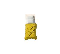 0Bed Drap de Dessus pour lit 1 Place Maxi una Piazza Maxi Jaune