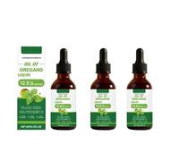 0il d'origan liquide | Huile d'origan aux graines noires, vitamine E | Sans OGM, sans gluten | 2 0Z,3pcs