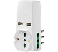 0P00333.B Bloc D'Alimentation Universel, S17, 2P17/11, Deux Usb Blanc[DYB984556]