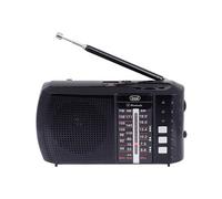 Trevi Radio portable RA 7F20 BT - Analogique et numérique, AM/FM, Rechargeable, USB-C, Noir