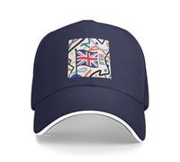 0Royaume-Uni.Drapeau National Casquette De Baseball Anti Soleil Casquette De Casquettes De Baseball Réglable Sports Unisexe pour Respirante Légère Casquettes De Golf