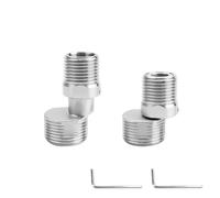 0XBIT 2 Pièces Raccord Excentré Mitigeur, Réglable à 360 Pied Incurvé Coudé, Longueur Réglable Robinet Coin Vis Excentrique, Raccord Excentré pour Cuisine et Salle de Bain