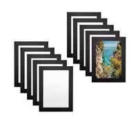 0XBIT Cadre Magnetique, 10 Pièce Cadre Photo Extérieur Étanche, Bord Noir Cadre D'Information Autocollant, Givrée A6 Affichage Aimanté Pochette Adhésive, pour les Affichages Muraux