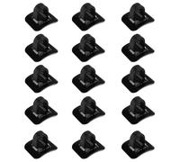 0XBIT Clips Câble Vélo Noir,15 Pièces Vtt Vélo Câble C-Clips, Bicycle Trouser Clips avec Ruban Adhésif Double Face, Pas Facile de Tomber, pour Vélos, Vtt, Vélos Pliants