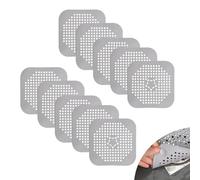 0XBIT Filtre Cheveux Douche, 10 Pièces Universel Attrape Cheveux Douche, Gris Filtre Evier Cuisine, avec Ventouse, Filtre Evier pour Lavabo, Salle de Bain, Baignoire, Cuisine