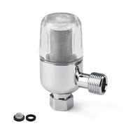 0XBIT Filtre Douche Anti Calcaire Réutilisable, Filetage Interne et Externe 1/2 Pouce, Filtration Efficace des Impuretés, pour Chauffe Eau et Robinets