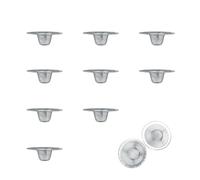 0XBIT Filtre evier, 10 Pièces Bouchons Evier Cuisine, 7cm Passoire Evier, Filtre de Vidange en Acier Inoxydable, Grille Evier Cuisine Adapté à la Cuisine, Salle de Bain et Plus