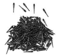 0XBIT Flechettes pour Cible Electronique, 200 Pièces Flechette Pointe Plastique, Embout de Remplacement Pointe Fléchette Souple, Flechettes pour Cible Electronique (Noir)