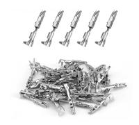 0XBIT Mini Contacts à Sertir ISO, 50 Pièces Mini Contacts ISO, Mini ISO Sertissage, pour Section de Câble de 0,50 mm² à 1 mm², Diamètre de fil de 18 à 22 AWG