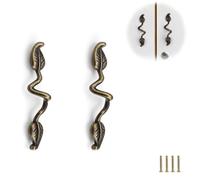 0XBIT Poignée de Meuble, 2 Pièces Meubles Anciens Poignées, Style Rétro en Bronze Antique, Adaptées aux Meubles, Cuisine, Salle de Bain