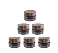 0XBIT Pot Creme Vide 20 ml, 6 Pièces Contenant Cosmetique Vide, Pot à Pommade, Pot Verre Réutilisable, Pot Voyage Cosmetique, pour Stockage Huiles Essentielles, Lotions, Pommades et Crèmes