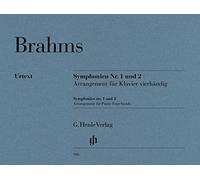 ブラームス: 交響曲 第1番 ハ短調 Op.68、 第2番 ニ長調 Op.73/連弾用編曲/原典版/パスカル編/グロートホイゼン運指/ヘンレ社/ピアノ連弾(1台ピアノ4手)