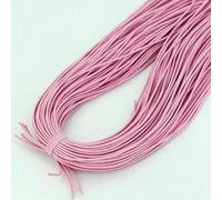 1.0/1.2/1.5/2.0/2.5mm Bande élastique Fil élastique DIY Fait à La Main Perlé pour La Fabrication De Bijoux Accessoires De Couture, Pink, 2.0mm (5yards)