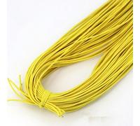 1.0/1.2/1.5/2.0/2.5mm Bande élastique Fil élastique DIY Fait à La Main Perlé pour La Fabrication De Bijoux Accessoires De Couture, Yellow, 2.0mm (5yards)