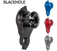 1.0/1.5/1.75 pas UDH crochet arrière cadre de vélo vtt e-bike dérailleur arrière cintre cadre de vélo à travers l'axe crochet arrière pièces de vélo P1.0 Black Color