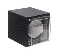 1 + 0 Batterie Plug-in à Double Usage Automatique Winder Mute Motor Motor Shaker Carbone Fiberes Boîte Boîte Jewelry Display Case de Rangement Organisateur Silencieux Bien opéré