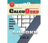 1,000 + Calcudoku sudoku 7x7: Logic puzzles medium - hard levels