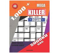 1,000 + Mega Jigsaw Killer Sudoku 6x6: Logic Puzzles Extreme Levels