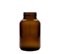 1 000 ml, bocal large, verre brun, ouverture : DIN 68