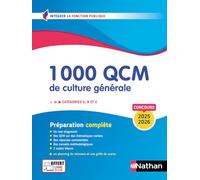 1000 QCM de Culture générale - Concours de catégories A, B et C - N° 28 - Sylvie Grasser - Nathan - broché - Scolaire / Universitaire