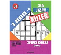 1,000 + Sea Jigsaw Killer Sudoku 8x8: Logic Puzzles Easy - Medium Levels