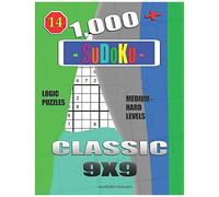 1,000 + Sudoku Classic 9x9: Logic Puzzles Medium - Hard Levels (Daily Sudoku)