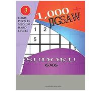 1,000 + Sudoku Jigsaw 6x6: Logic Puzzles Medium - Hard Levels (Jigsaw Sudoku)