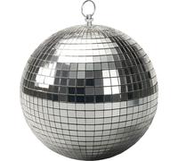 1.01 Boule miroir 18 cm avec crochet pour suspendre - Boule disco (moyenne)