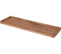 1.04 Plateau acacia 45 x 14 cm - Décoration bois / Assiette à bougies oblongue