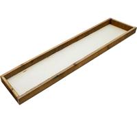 1.04 Plateau de décoration rustique en bois naturel - environ 80 x 18 cm - Plateau de table XXL