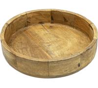 1.05 Mango Coupe en bois avec bord haut - env. Ø 26 cm - Coupe de service aussi pour aliments
