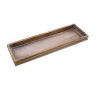 1.08 Plateau en bois avec rebord - env. 40 x 13 cm - Déco en marron