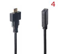 1.0M 4 Double verrouillage à vis USB 3.1 type-c mâle à mâle, mâle à femelle avec trou de vis de montage sur panneau, câble de caméra industrielle