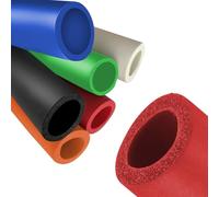 1.0m Isolation Des Tuyaux Flexible, Tubes en Mousse D'isolation de Tuyau, ID18-32mm Tuyau D'isolation pour Conduites D'eau Chaude Et Froide, Poignée Machine d'Exercice(Rouge,18mm*5mm*1.0m)