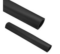 1.0m Tube en Mousse, ID 18 22 25 28 32 mm D'isolation de Tuyau, Manchon isolant en mousse pour Tuyau Isolation, Fitness, Outils Poignée Support(Noir,ID 25mm)