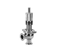 1" 1-1/4" 1-1/2" 2" Soupape de Sécurité Sanitaire à Trois Pinces, SS304/316L | 0,5-6 Bar Réglable | EPDM 0-110℃, Poli Miroir, Sanitaire Alimentaire/Pharmaceutique, 1 Pièce(SS316L,1")