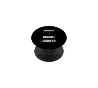 1+1=10 Programmateur de Blague mathématique Binaire Humour PopSockets PopGrip Adhésif