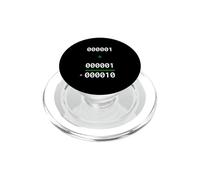 1+1=10 Programmateur de Blague mathématique Binaire Humour PopSockets PopGrip pour MagSafe