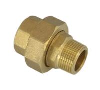 1-1/2" DN40 Brass Female Male Thread Thickened Equal Diameter Flexible Joint Water Pipe Threaded Connection