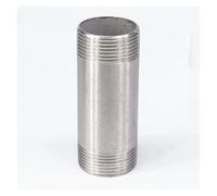 1-1/2" Equal Male Thread Length 100mm Barrel Nipple 304 Stainless Pipe Fitting Connector Coupler water oil air