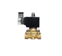 1-1/2 inch Brass Normally Closed Solenoid Valve 220V 12V 24V Direct Acting Solenoid Valve with LED Light(DC12V)