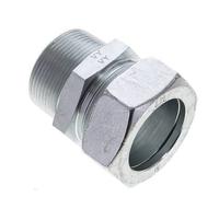 1 1/2'' NPT mâle x 42L Anneau de coupe droit en acier zingué 160 Bar DIN 2353