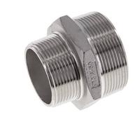 1 1/2'' NPT x 2'' NPT Mamelon double en acier inoxydable 16 Bar