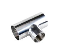 1-1/2" X 1" Stainless Steel 304 Welding OD 38 X 25mm Reducer Tee 3 Way Pipe Fitting