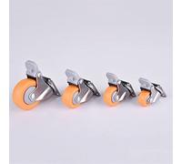 1/1.25/1.5/2 Inch Furniture Casters Wheels Orange Swivel Castor Trolley Castors 1pc(C,1.0 inch)