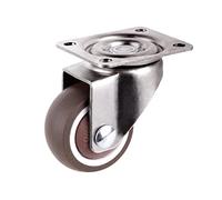 1/1.25/1.5/2 Inch Furniture Casters Wheels Swivel Castor Trolley Caster with Brake(A,1.0 inch)